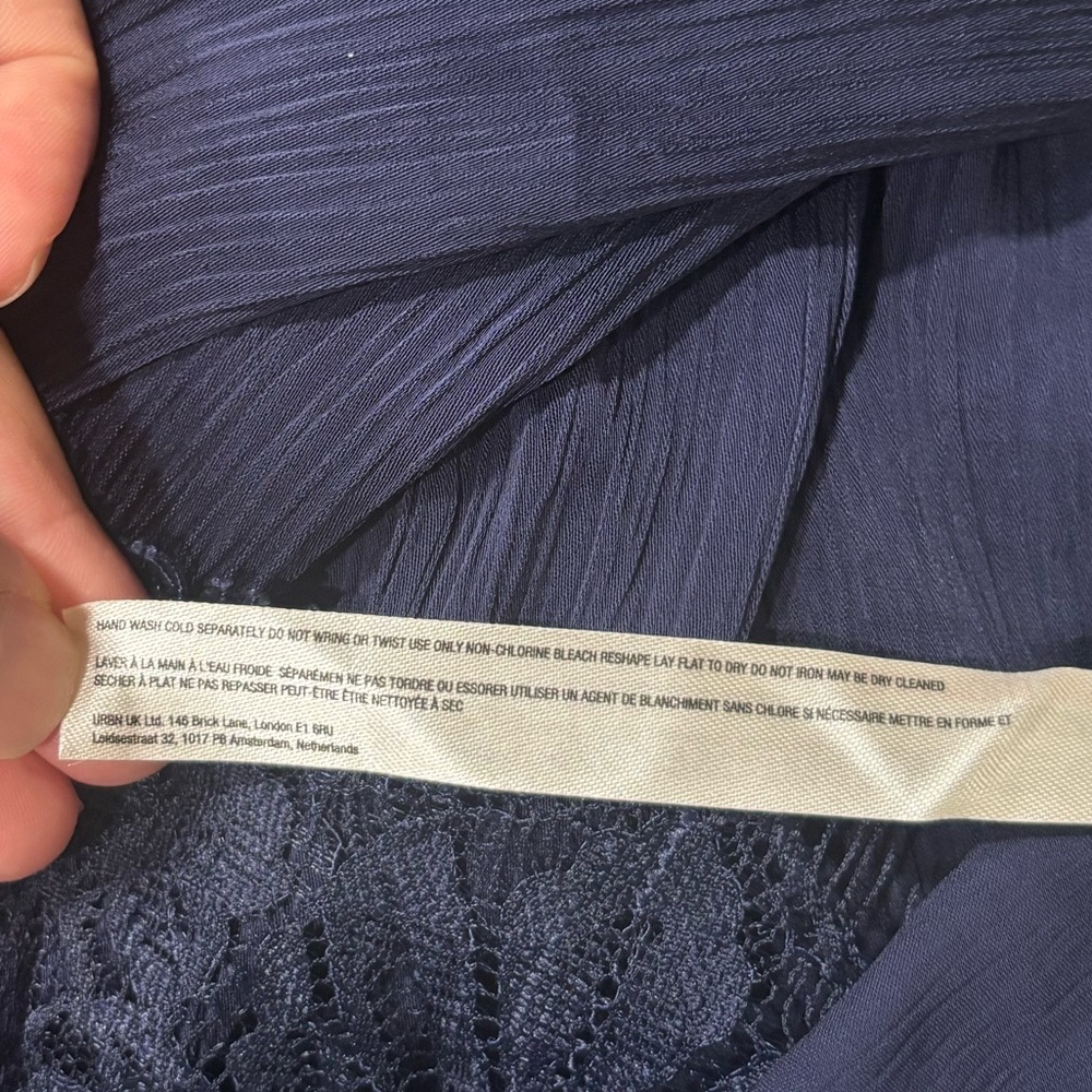 NWOT Free People x Revolve Sunsetter Maxi Slip Dress Midnight Rain Size Medium - Picture 6 of 6